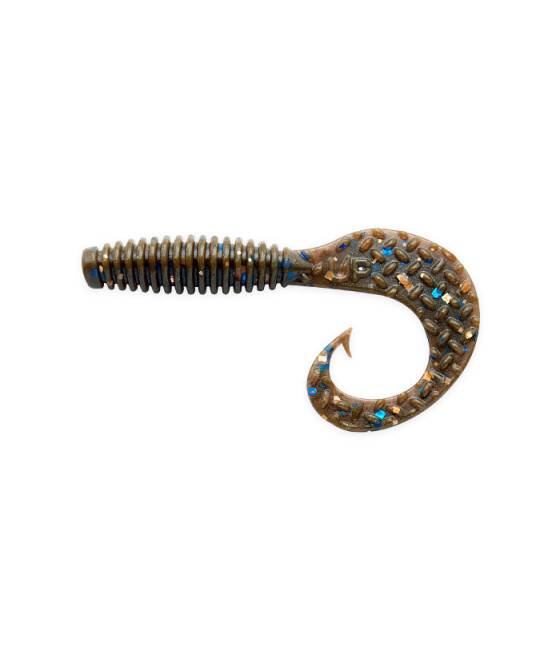 Силиконовые приманки UPSTREAM Swirl 1.8" 455 milk chocolate
