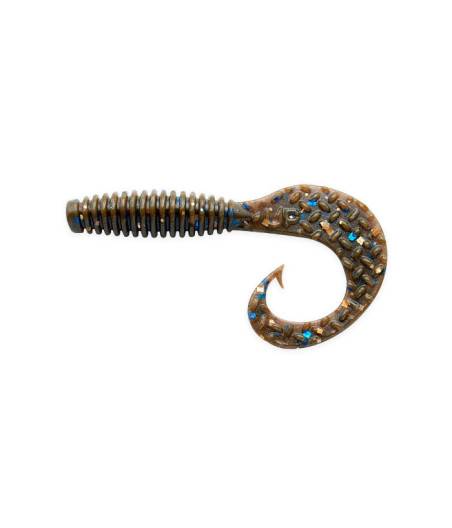 Силиконовые приманки UPSTREAM Swirl 3" 455 milk chocolate