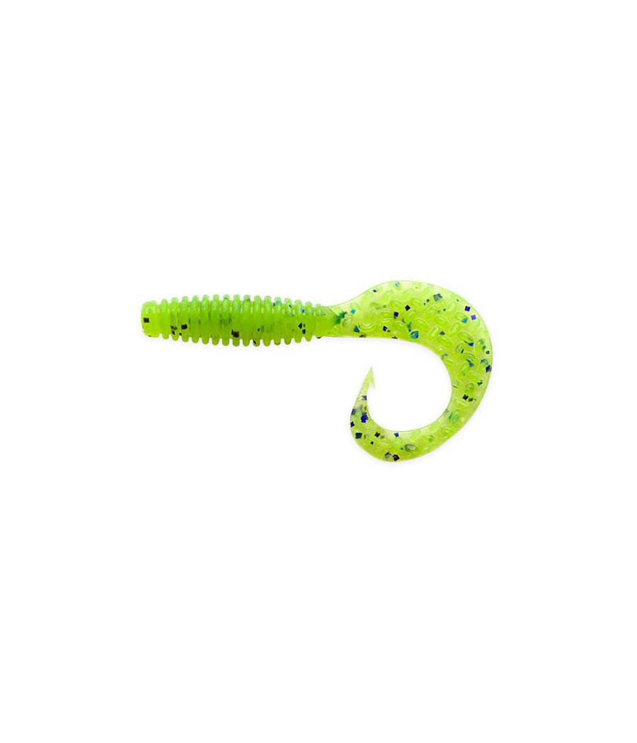 Силиконовые приманки UPSTREAM Swirl 3" 313 green apple