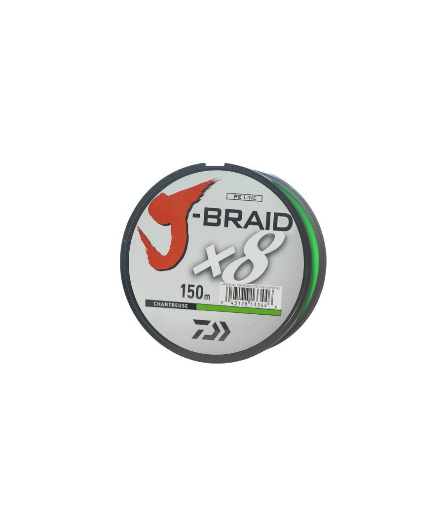 Шнур Daiwa J-Braid X8 150m Chartreuse 13.0kg 0.20mm №2.0