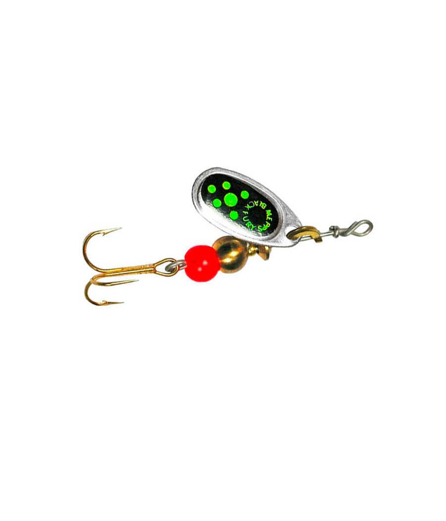 Блешня Mepps Black Fury Silver/Green №2 4.5г