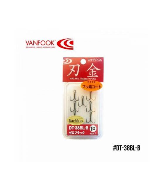 Тройной крючок Vanfook DT-38BLB Zero Black (№10 (7шт))