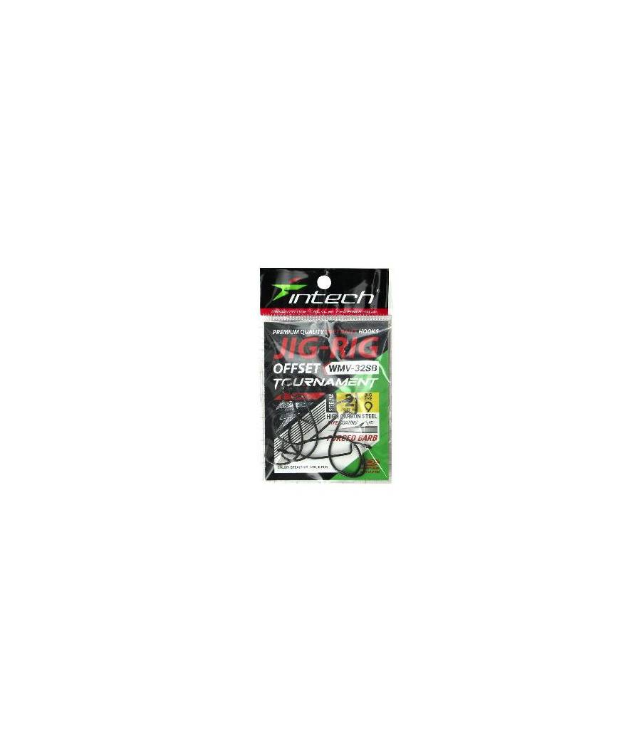 Крючок офсетный Intech Tournament JIG-RIG Offset WMV-32SB (№02 (6шт))