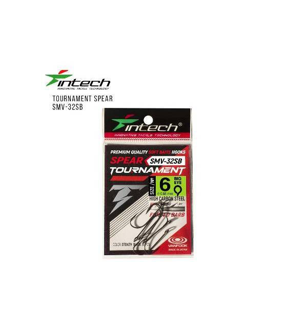Крючок одинарный Intech Tournament Spear SMV-32SB (№06 (6шт))