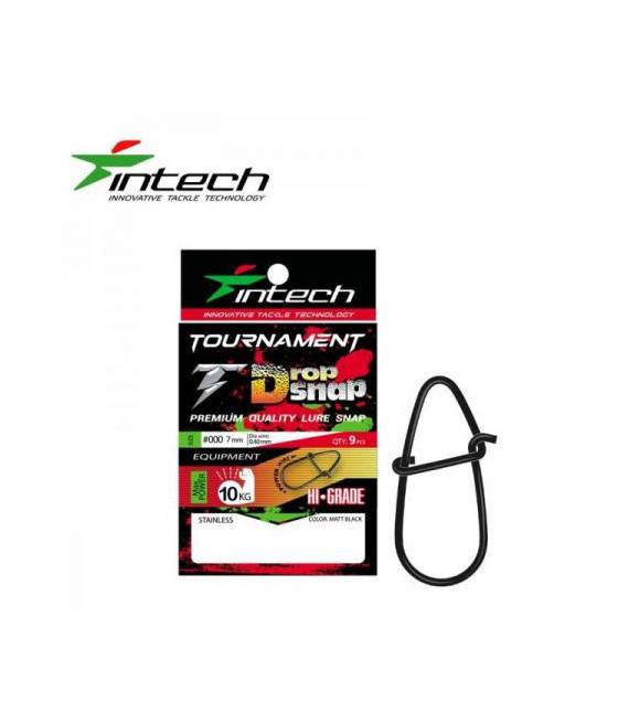 Застёжка Intech Tournament Drop Snap Matt black (9 шт) (№0)