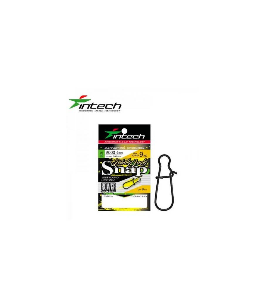 застёжка Intech Quick lock Snap Matt black (9 шт) (№0)