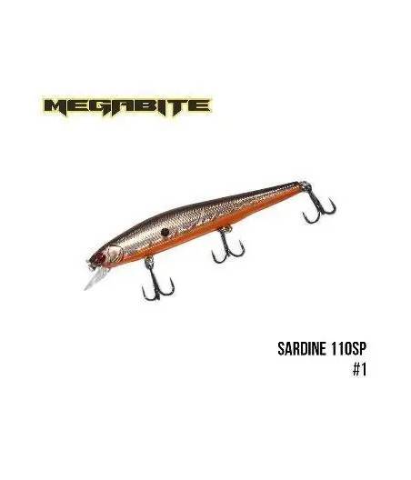 Воблер Megabite  Sardine 110SP (110 mm, 13.7 g, 1.2 m) (1)