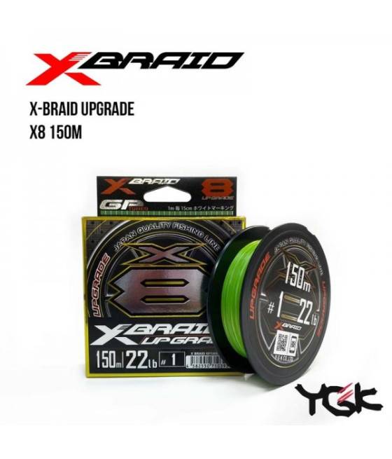 Шнур плетёный YGK X-Braid Upgrade X8 150 м (№0.6 (14lb / 6.35kg))