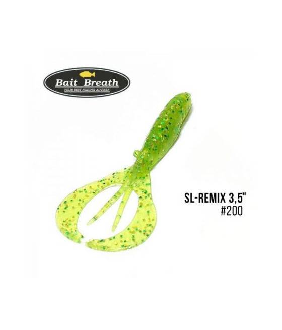 Силиконовая приманка Bait Breath SL-Remix 3,5" (8шт.) (№Ur200 Chartreuse)