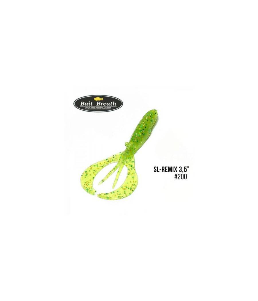Силиконовая приманка Bait Breath SL-Remix 3,5" (8шт.) (№Ur200 Chartreuse)