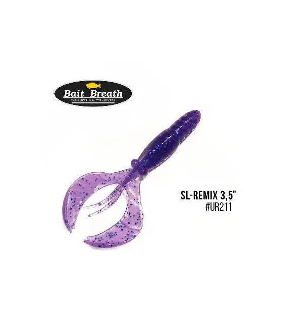 Силиконовая приманка Bait Breath SL-Remix 3,5" (8шт.)(№Ur211 Electric Blue Shad)