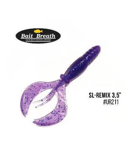Силиконовая приманка Bait Breath SL-Remix 3,5" (8шт.)(№Ur211 Electric Blue Shad)