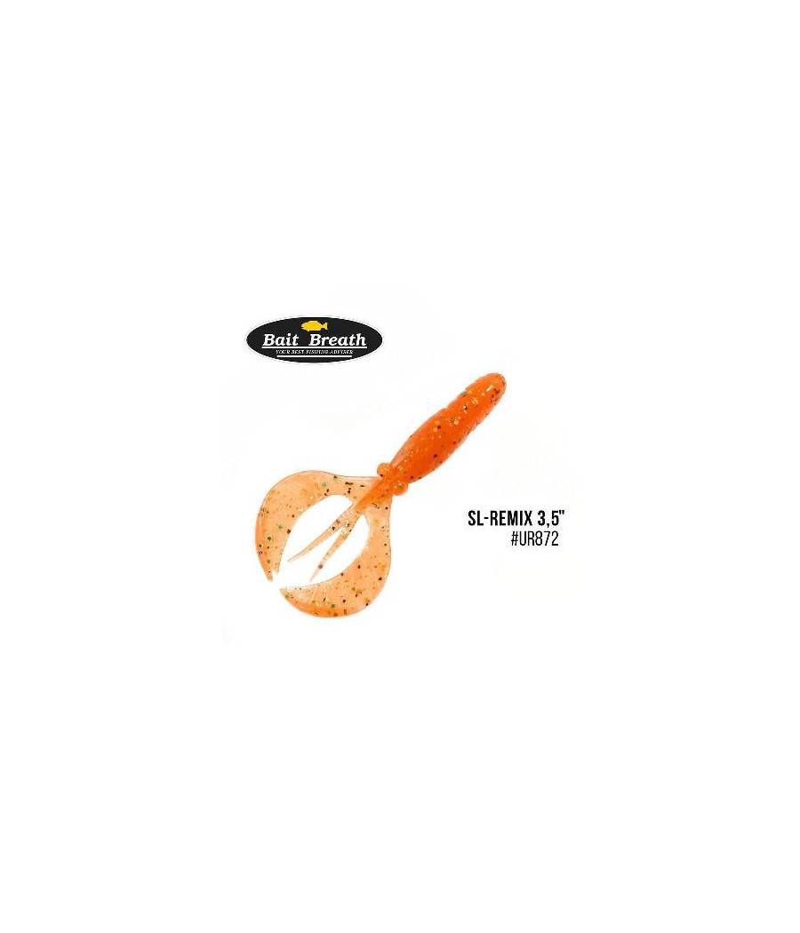 Силиконовая приманка Bait Breath SL-Remix 3,5" (8шт.)  (№Ur872 Halloween Orange)