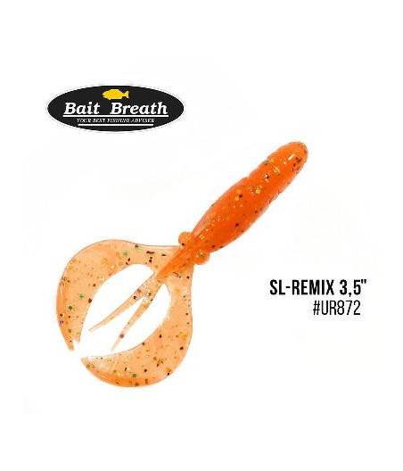 Силиконовая приманка Bait Breath SL-Remix 3,5" (8шт.)  (№Ur872 Halloween Orange)