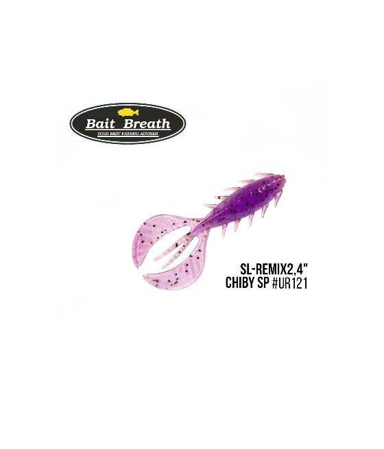 Силіконова приманка Bait Breath SL-Remix Chiby SP 2,4" (10 шт) (Ur121 Grape/Seed)