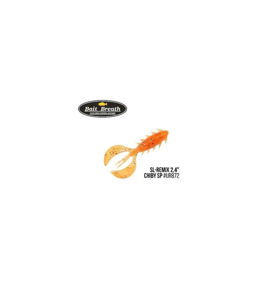 Силиконовая приманка Bait Breath SL-Remix Chiby SP 2,4" (10 шт) (Ur872 Halloween Orange)