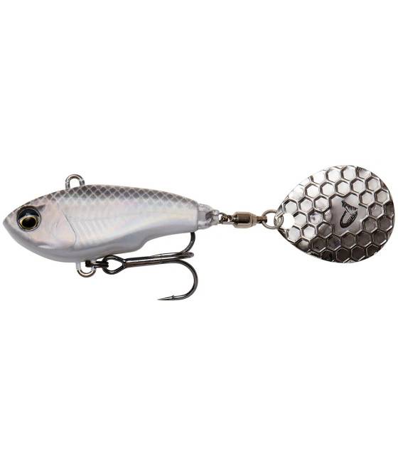 Тейл-спиннер Savage Gear Fat Tail Spin 55mm 9.0g White Silver