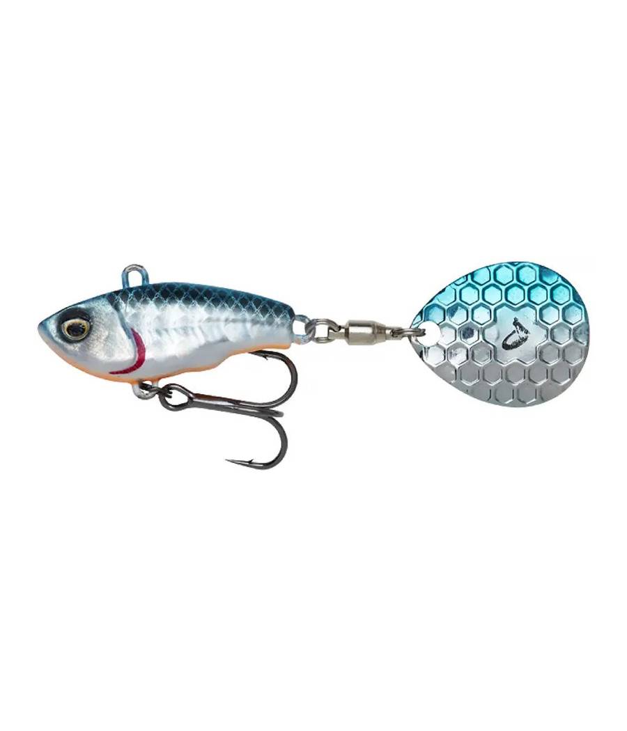 Тейл-спиннер Savage Gear Fat Tail Spin 80mm 24.0g Blue Silver