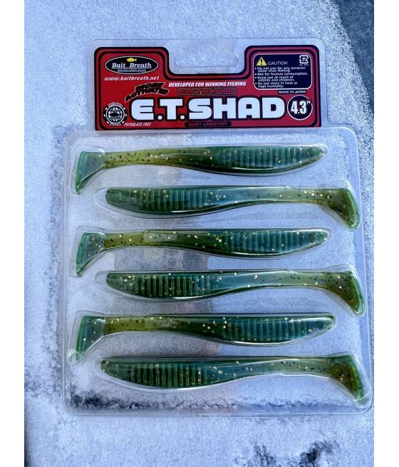 Силикон Bait Breath E.T.Shad 4,3" (6 шт) (Ur868 Motoroil-EX)