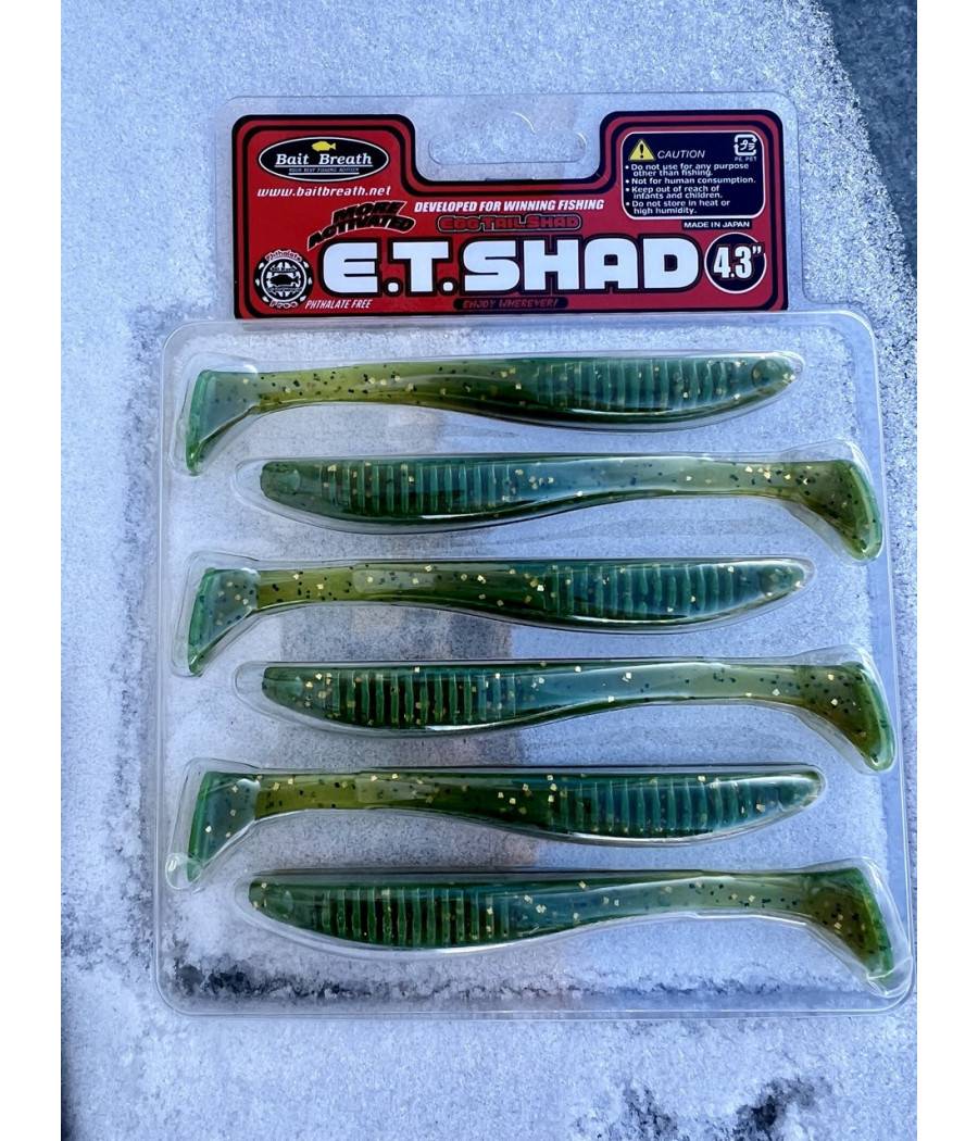 Силикон Bait Breath E.T.Shad 4,3" (6 шт) (Ur868 Motoroil-EX)