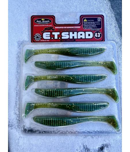 Силикон Bait Breath E.T.Shad 4,3" (6 шт) (Ur868 Motoroil-EX)