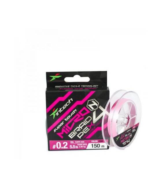 Шнур плетеный Intech MicroN PE X4 150m №0.3 (8lb/3.63kg)