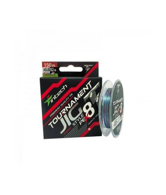 Шнур плетеный Intech Tournament Jig Style PE X8 Multicolor 150m №1.5 (19.8lb / 9.0kg)