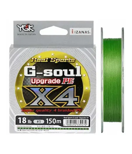 Шнур плетёный YGK G-Soul X4 Upgrade 150м (№0.25 (5lb / 2.27kg))