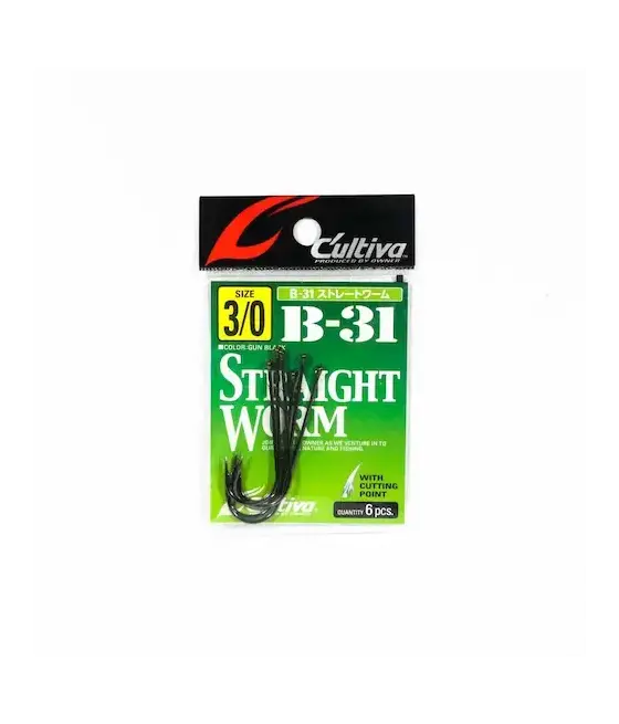 Крючок Owner Straight Worm B-31 №3/0