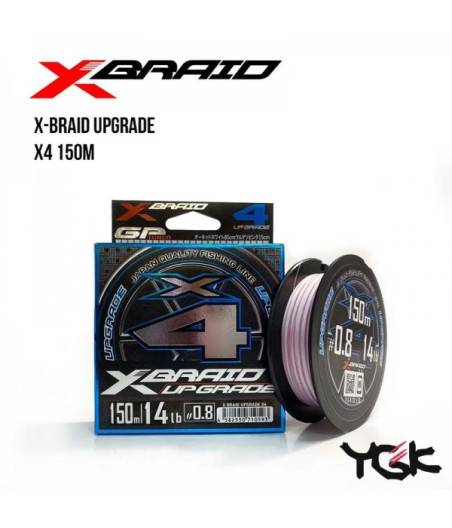 Шнур плетёный YGK X-Braid Upgrade X4 150m (№0.4 (8lb / 3.63kg))