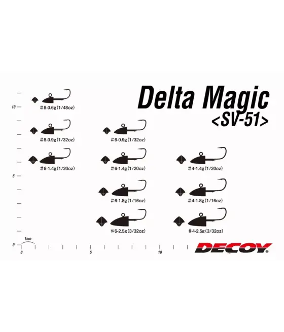 Джиг-головка Decoy Delta Magic SV-51 1/32 2.5г №4