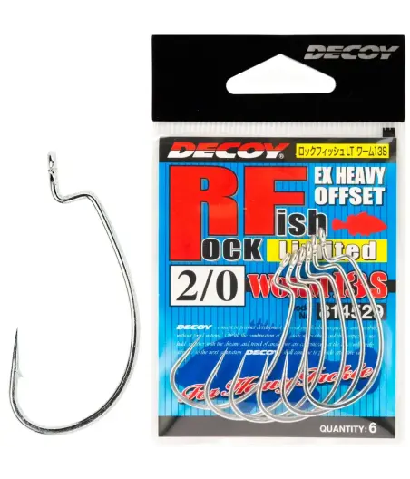 Гачок Decoy Worm13S Rock fish Limited 4/0, 4 шт/уп