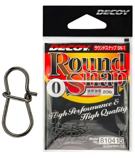 Застежка Decoy SN-1 Round Snap №0 20lb (13 шт/уп)