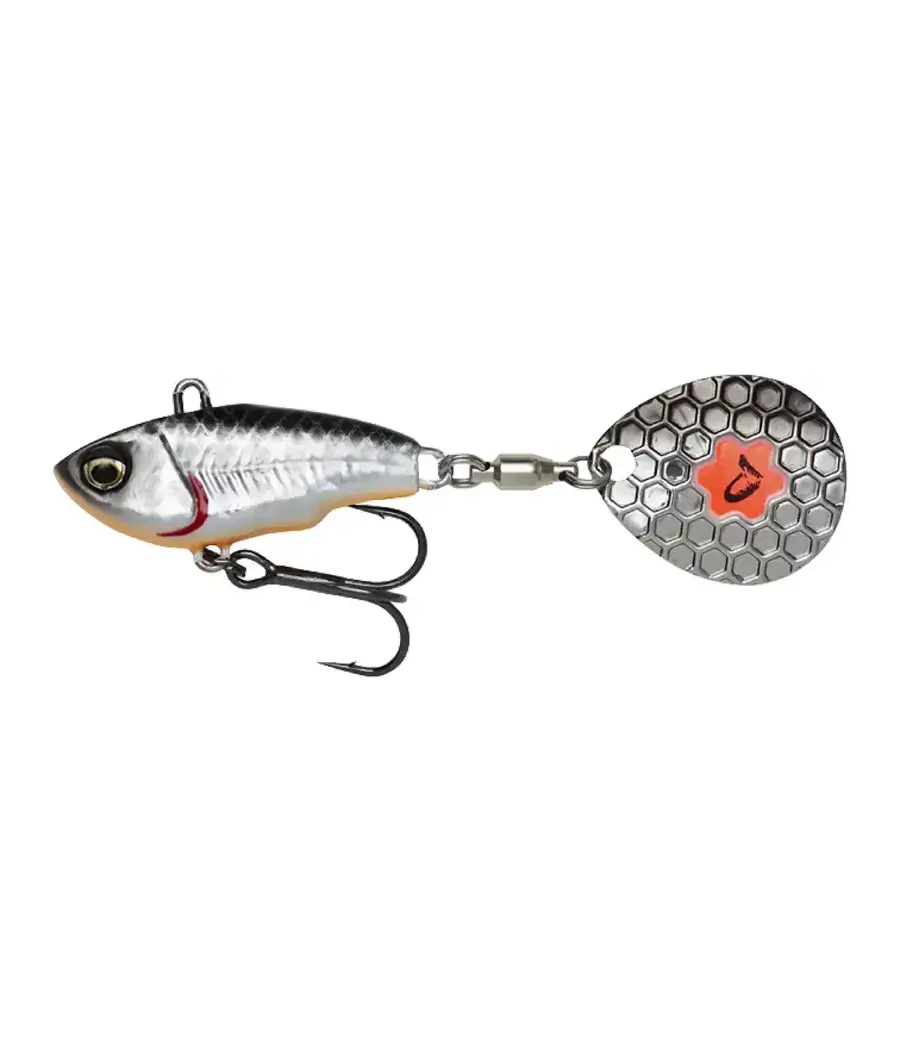 Тейл-спиннер Savage Gear Fat Tail Spin NL 55mm 6.5g Dirty Silver