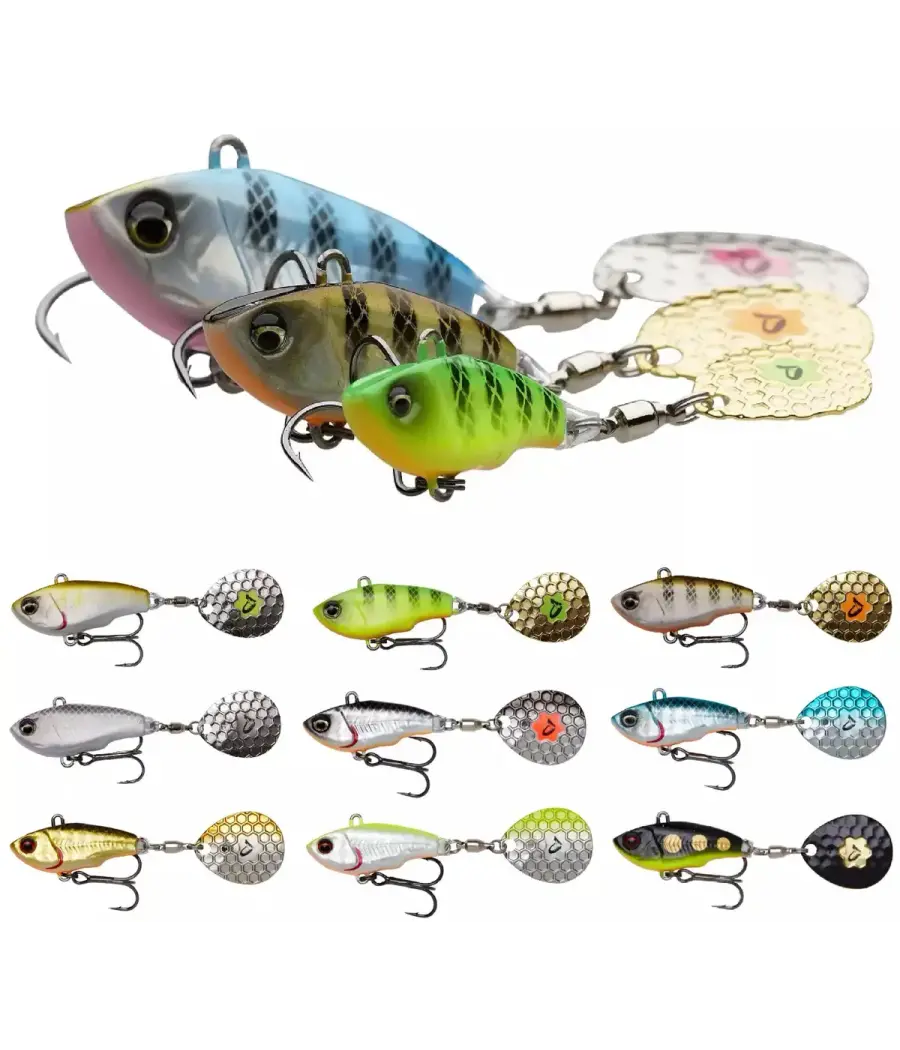 Тейл-спиннер Savage Gear Fat Tail Spin NL 55mm 6.5g Dirty Silver