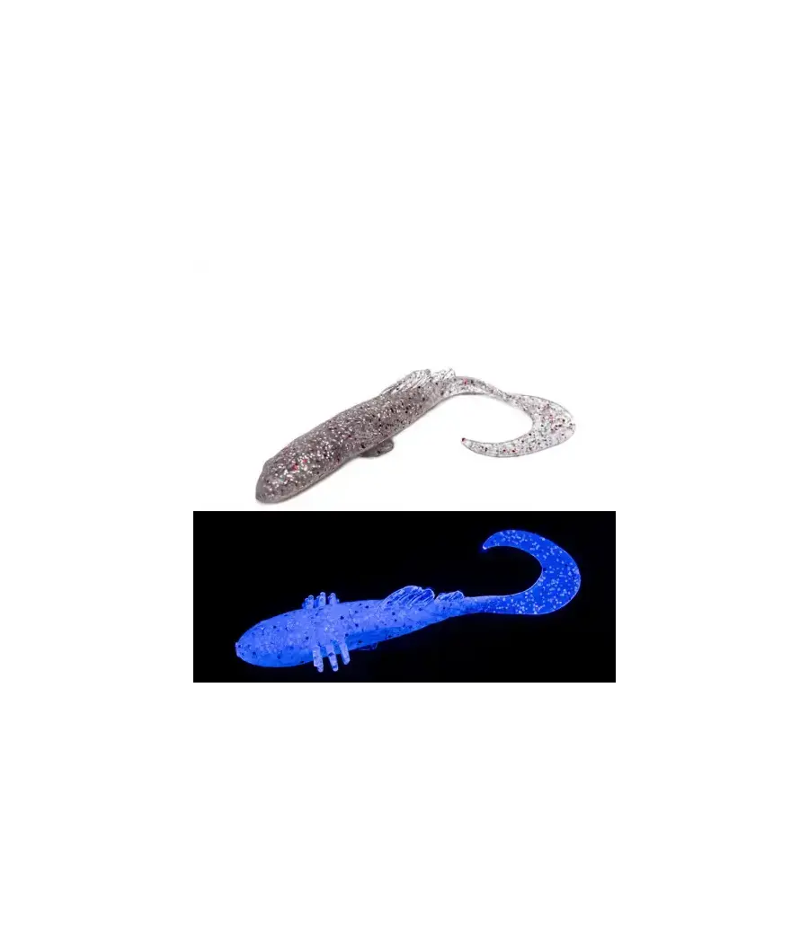 Приманка Bait Breath BeTanCo Curly Tail 2" (8шт.) (S351 UV Ｈologram Clear／Red)