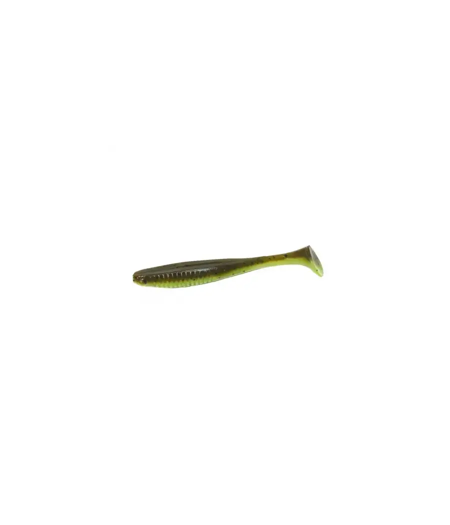 Приманка Bait Breath E.T.Shad 2,8" (8 шт) (931 Greenpumpkin/Chart (2 tone color))