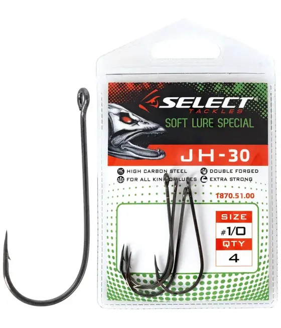 Крючок Select JH-30 №1/0 (4 шт/уп)
