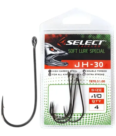 Крючок Select JH-30 №1/0 (4 шт/уп)