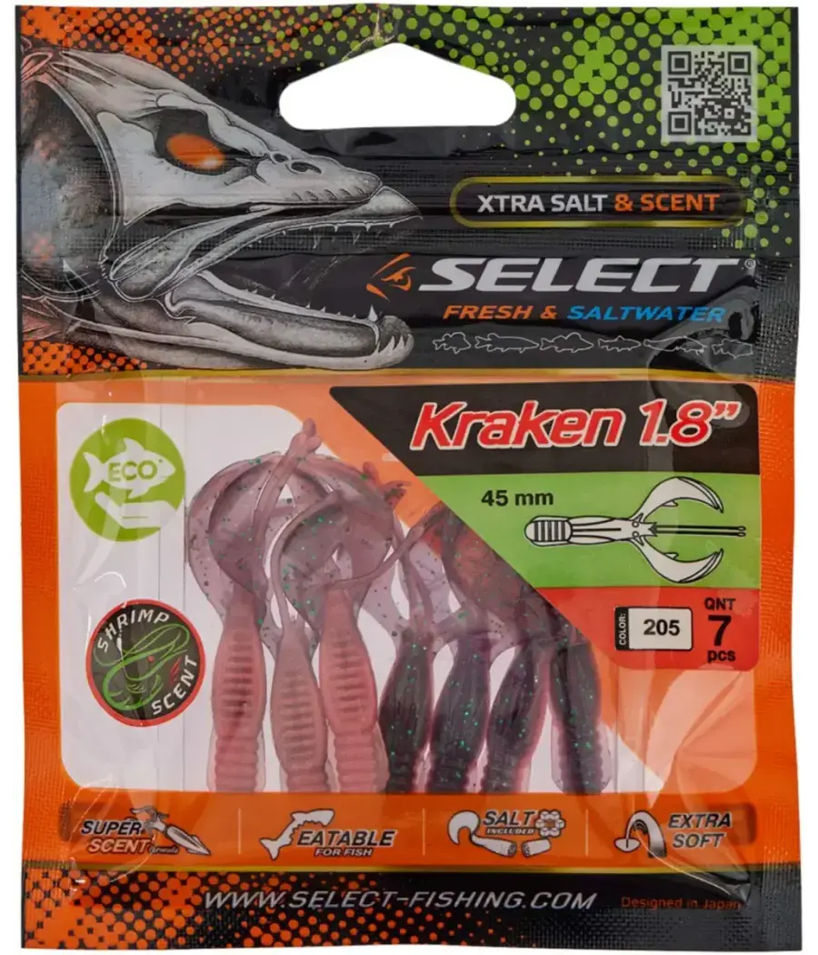 Силикон Select Kraken 1.8" №205 (7 шт/уп)