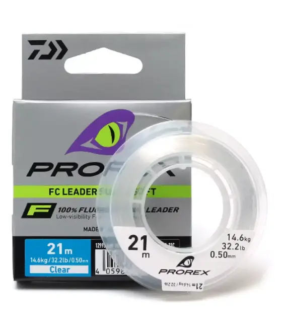 Флюорокарбон Daiwa Prorex FC Leader Super Soft 21m 14.6kg 0.50mm