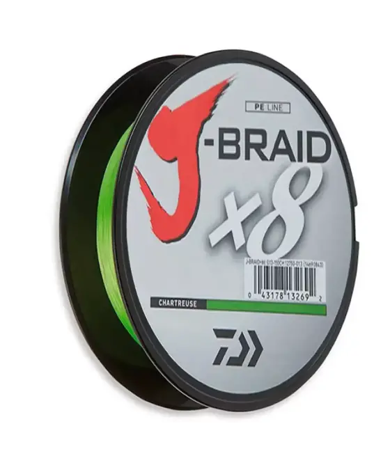 Шнур Daiwa J-Braid X8 150m Chartreuse 4.0kg 0.06mm №0.6